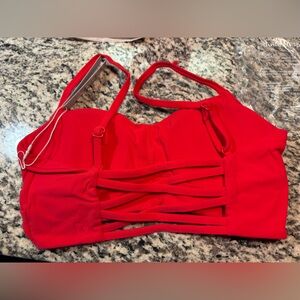 BuffBunny Salsa red sports bra